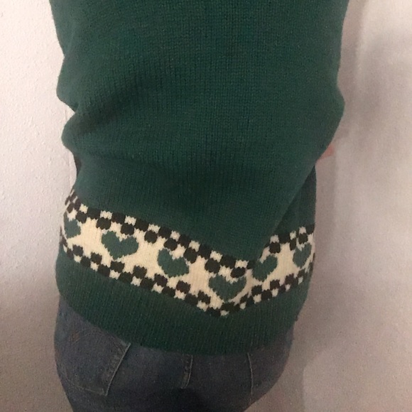 🌺VTG 80s NORDSTOM cottage core wool cardigan - Picture 5 of 10